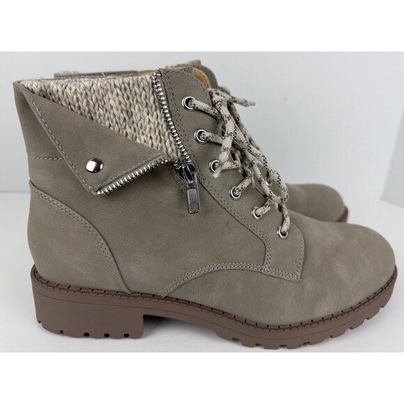 Jellypop Women's Memories Lace Up Boot, Light Gray, 10M, New - Picture 3 of 10